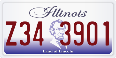 IL license plate Z343901