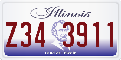 IL license plate Z343911
