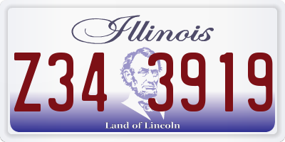 IL license plate Z343919