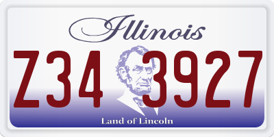 IL license plate Z343927