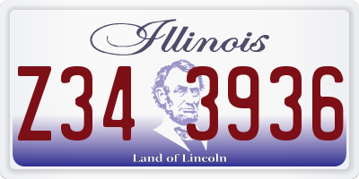 IL license plate Z343936