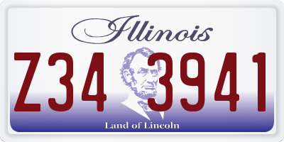 IL license plate Z343941