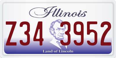 IL license plate Z343952