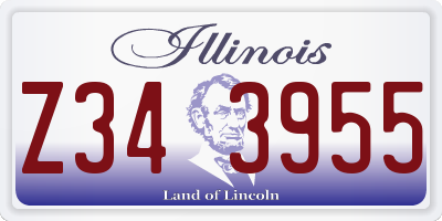 IL license plate Z343955
