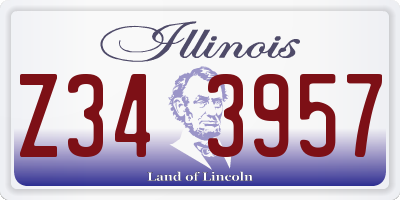IL license plate Z343957