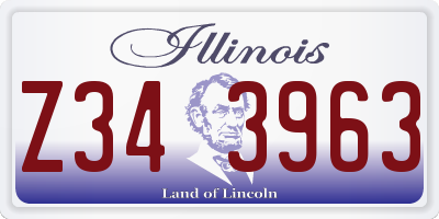 IL license plate Z343963