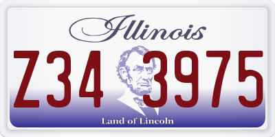 IL license plate Z343975