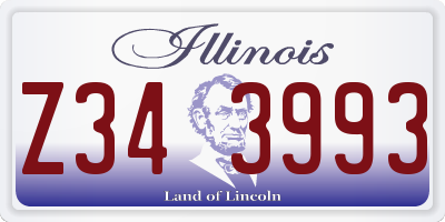 IL license plate Z343993