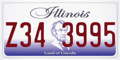 IL license plate Z343995