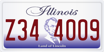 IL license plate Z344009