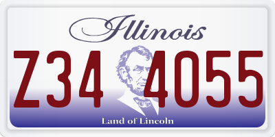 IL license plate Z344055