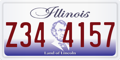 IL license plate Z344157
