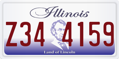 IL license plate Z344159