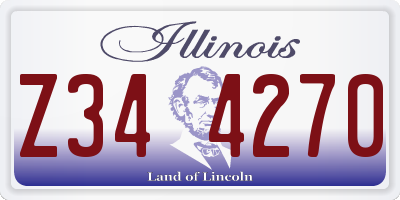IL license plate Z344270