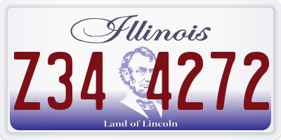 IL license plate Z344272