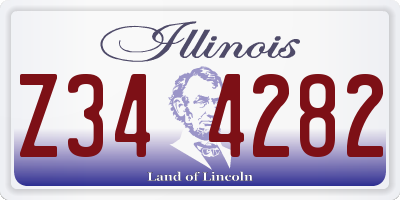 IL license plate Z344282