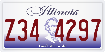 IL license plate Z344297