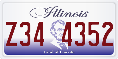 IL license plate Z344352
