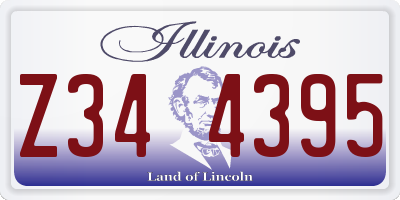 IL license plate Z344395