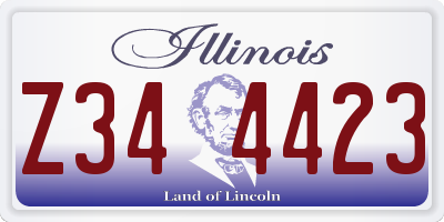 IL license plate Z344423