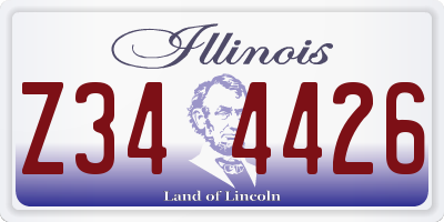 IL license plate Z344426