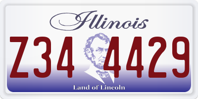 IL license plate Z344429