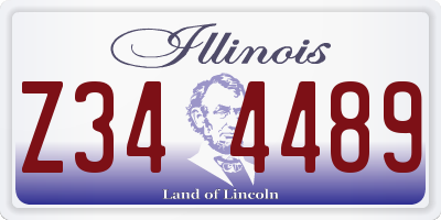 IL license plate Z344489