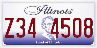 IL license plate Z344508