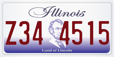 IL license plate Z344515