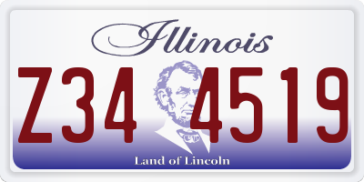 IL license plate Z344519