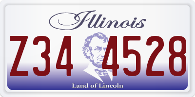 IL license plate Z344528