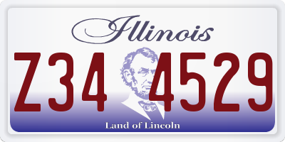 IL license plate Z344529