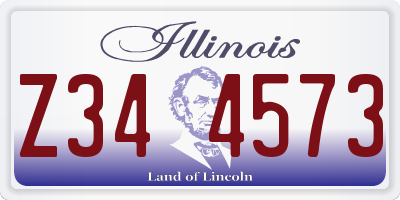IL license plate Z344573