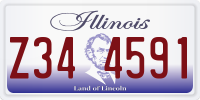 IL license plate Z344591
