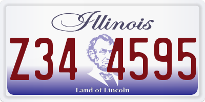 IL license plate Z344595