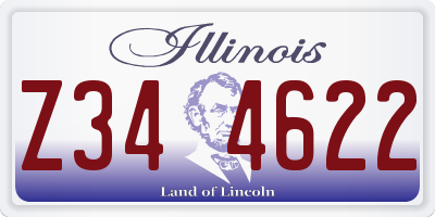 IL license plate Z344622