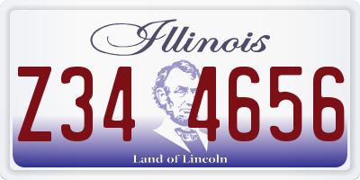 IL license plate Z344656