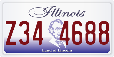 IL license plate Z344688