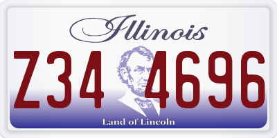 IL license plate Z344696