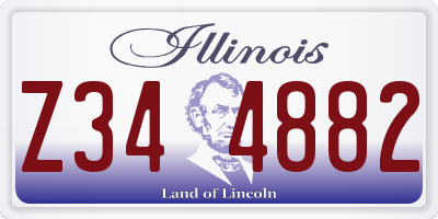 IL license plate Z344882
