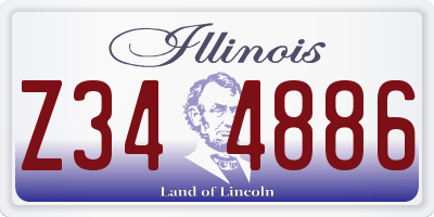 IL license plate Z344886