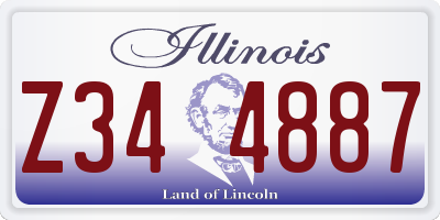 IL license plate Z344887
