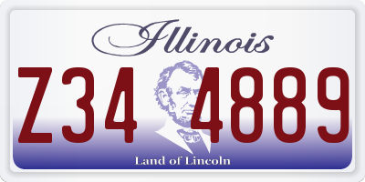 IL license plate Z344889