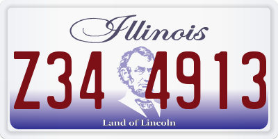 IL license plate Z344913