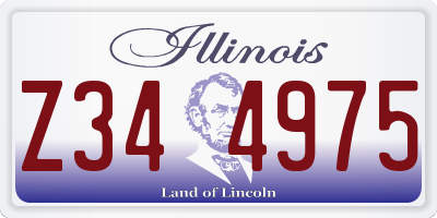 IL license plate Z344975