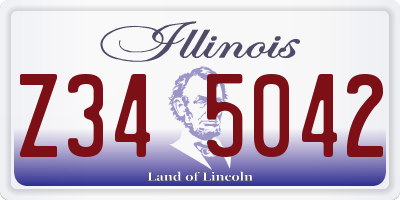 IL license plate Z345042