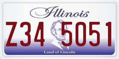 IL license plate Z345051