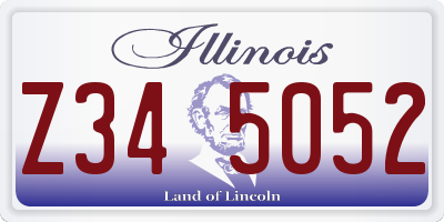 IL license plate Z345052