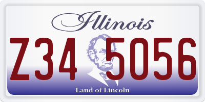 IL license plate Z345056