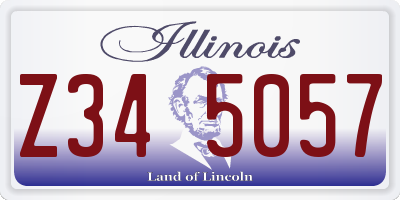 IL license plate Z345057
